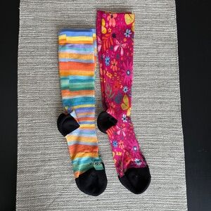 2 pair Crazy Compression Compression Stockings